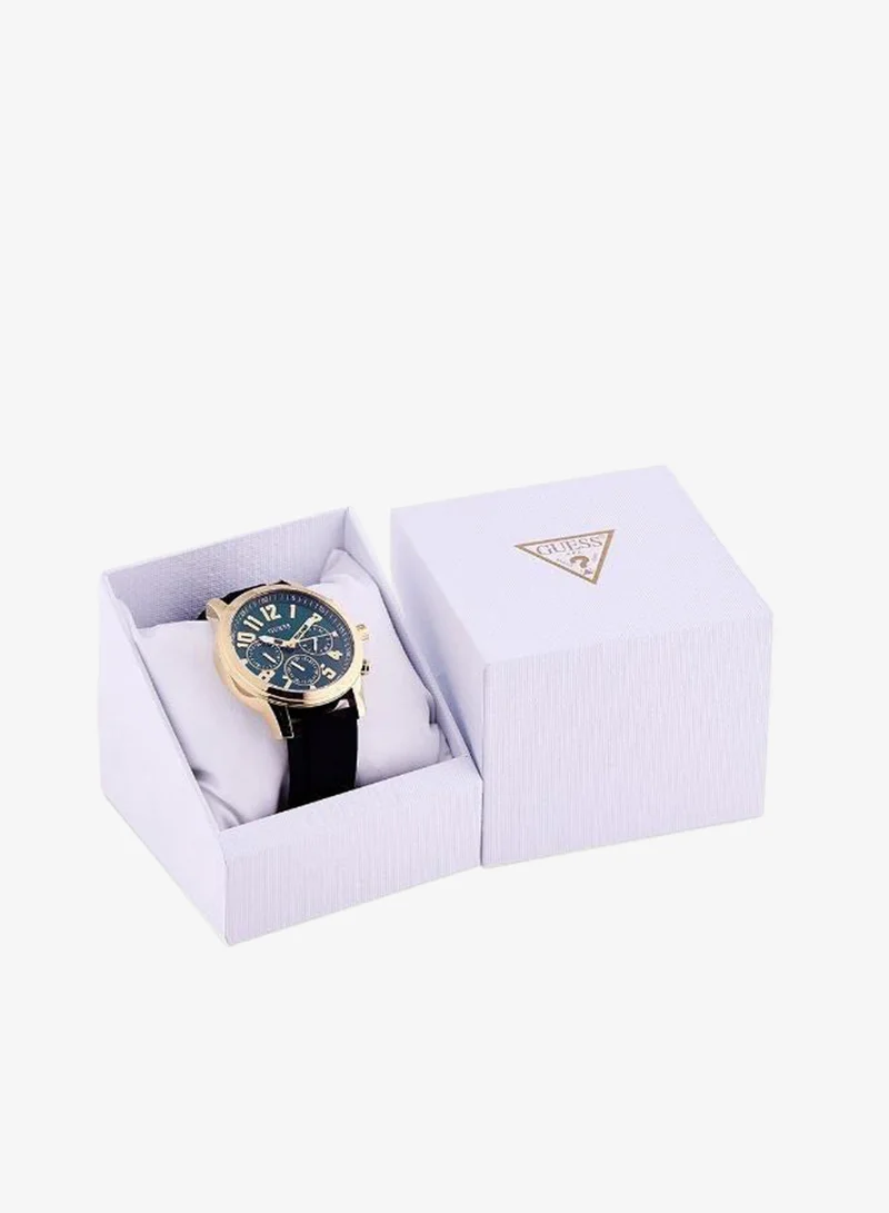 Guess  Parker Leather Strap Analog Watch for Men | Best Price UAE