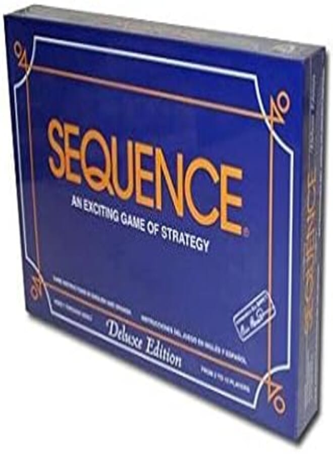 OR لعبة Sequence Deluxe Edition مع رقائق اللعب لعبة ورق اللعب العائلية