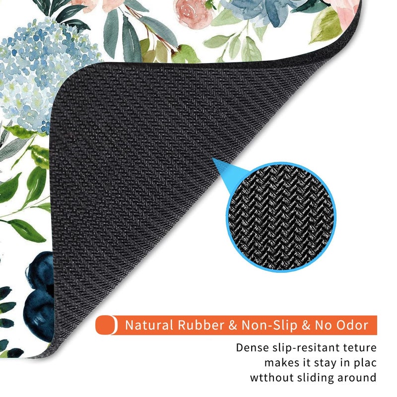 Armanza Square Mouse Pad Pretty Flowers, Personalized Premium-Textured Custom Mouse Mat Design, Washable Mousepad Cloth, Non-Slip Rubber Base Computer Mouse Pads for Wireless Mouse - Image 5