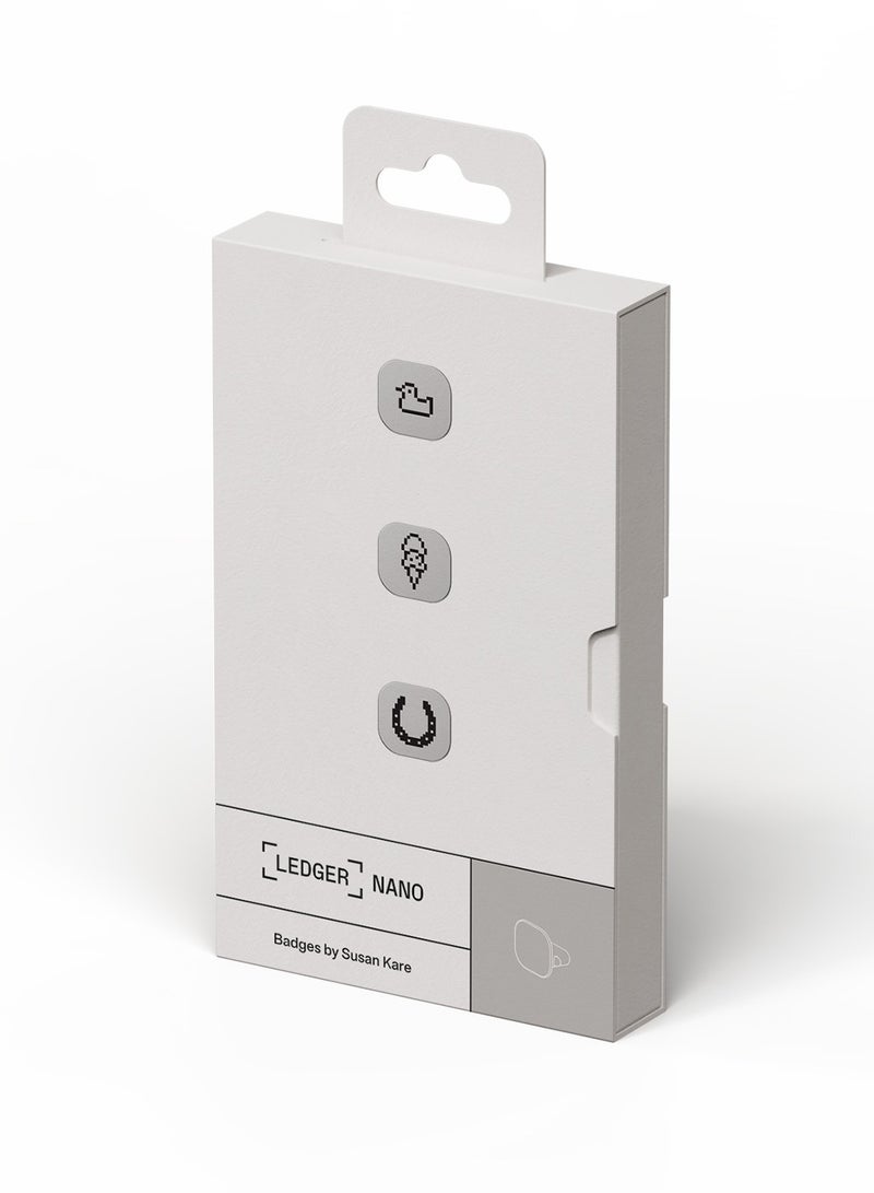 Ledger Nano Gen5 Badges | Quick Clip Aluminum Badge Accessory, for Personalization, Customization, and Mood Switch of Nano Gen5 - Pack 2 - 3pcs - Image 2