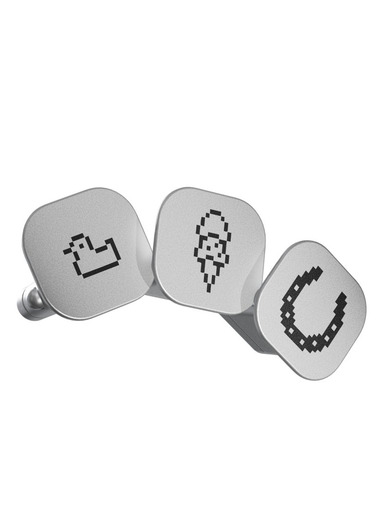 Ledger Nano Gen5 Badges | Quick Clip Aluminum Badge Accessory, for Personalization, Customization, and Mood Switch of Nano Gen5 - Pack 2 - 3pcs - Image 1