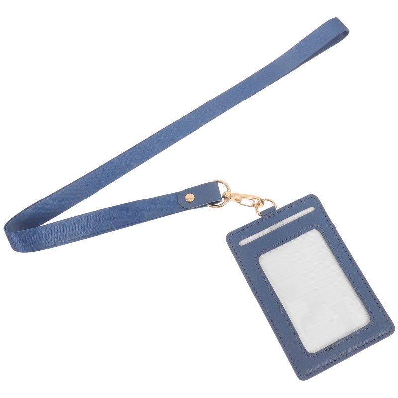 ID Card Sleeve with Lanyard Reusable Badge Protector Card Sleeve ID Card Holder - Image 5
