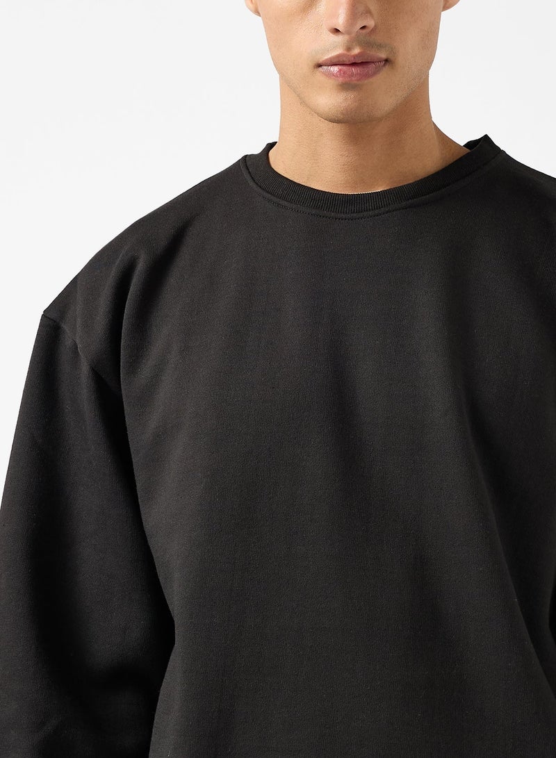 Seventy Five Graphic Crew Neck Pullover Oversize Sweatshirt - Image 3