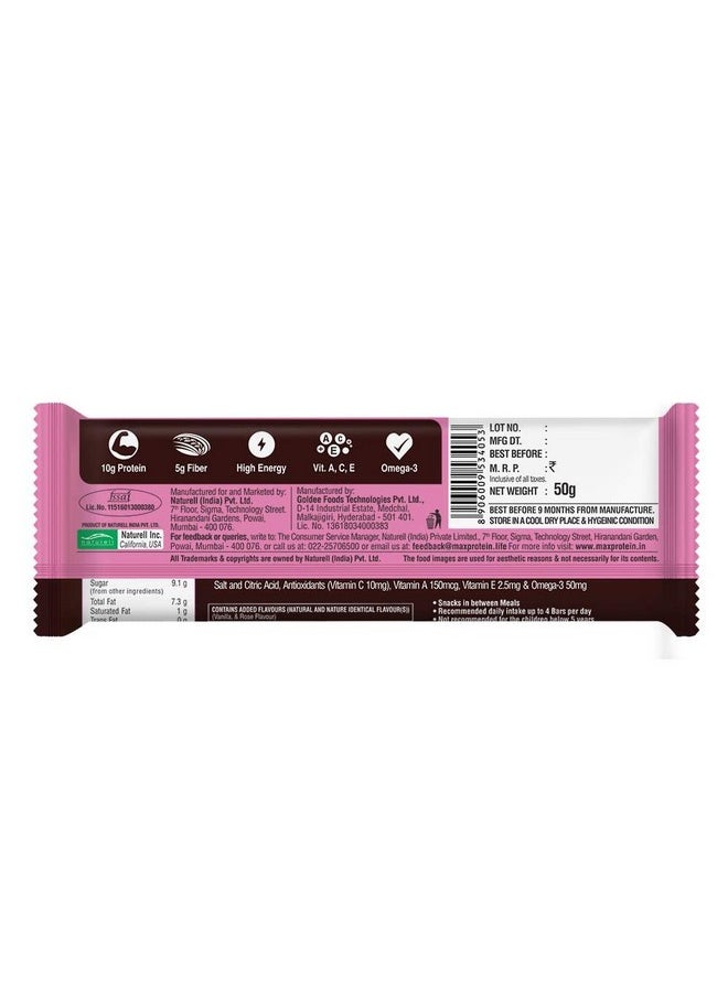 RiteBite Max Protein Daily Fruit & Nut 10G Protein Bars [Pack Of 6] Protein Blend, Fiber, Vitamins A,C,E, No Preservatives, 100% Veg, For Energy, Fitness & Immunity - 300G  - Image 4