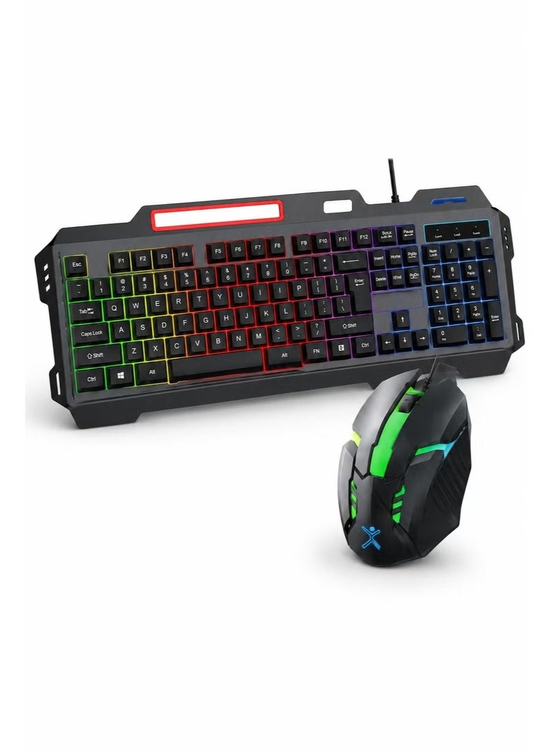 RoyalTop R25D RGB Gaming Keyboard & Mouse Combo – USB Wired LED Backlit Keyboard Set for PC, Laptop, Windows & Mac - Image 2