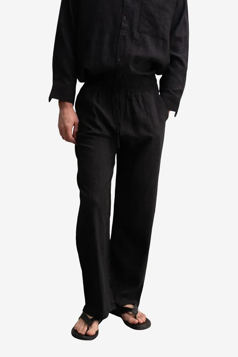 GIESTO Straight Leg Pants with Drawstring Waist