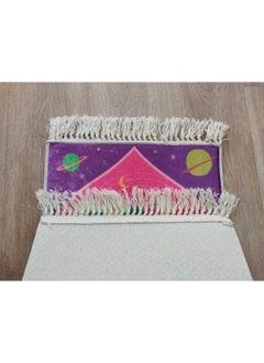 Tekno Trust Dot Prayer Rug Children's Prayer Mat Prayer Mat for Children Suitable for Up to 7 Years Old Straight Fringe Pink Pol  - Image 3