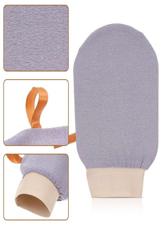 Apausvcm 3PCS Exfoliating Mitt for Body Exfoliating Gloves for Shower Body Scrub Glove Exfoliating-Body Scrubbe for Bath Shower Spa Massage and Body-Scrubs Dead Skin Women Men - Image 3