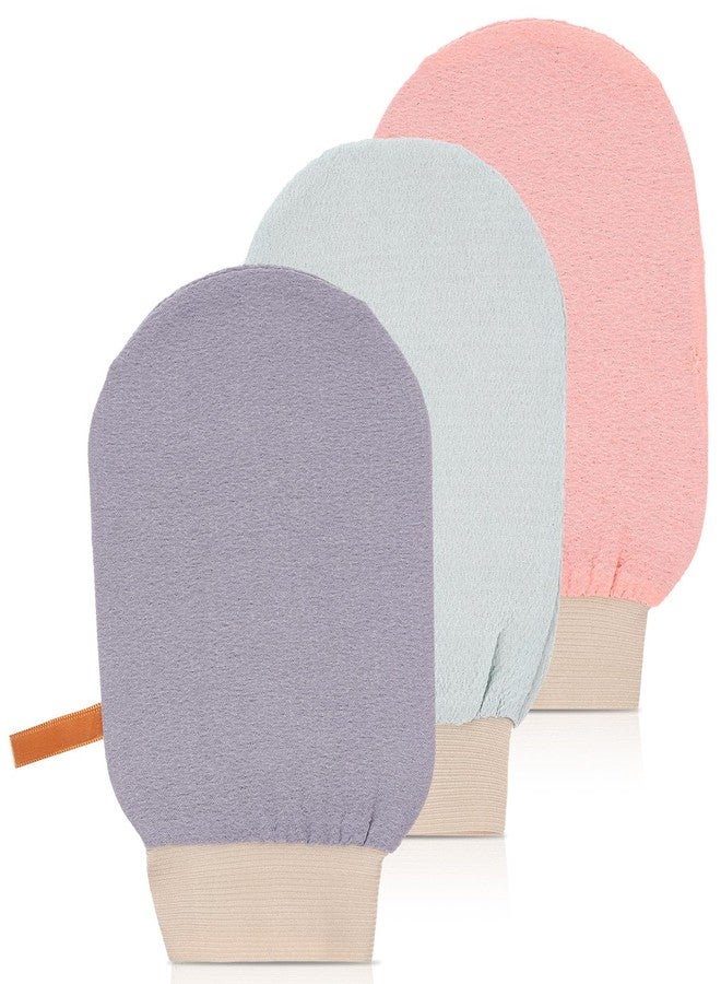 Apausvcm 3PCS Exfoliating Mitt for Body Exfoliating Gloves for Shower Body Scrub Glove Exfoliating-Body Scrubbe for Bath Shower Spa Massage and Body-Scrubs Dead Skin Women Men - Image 1