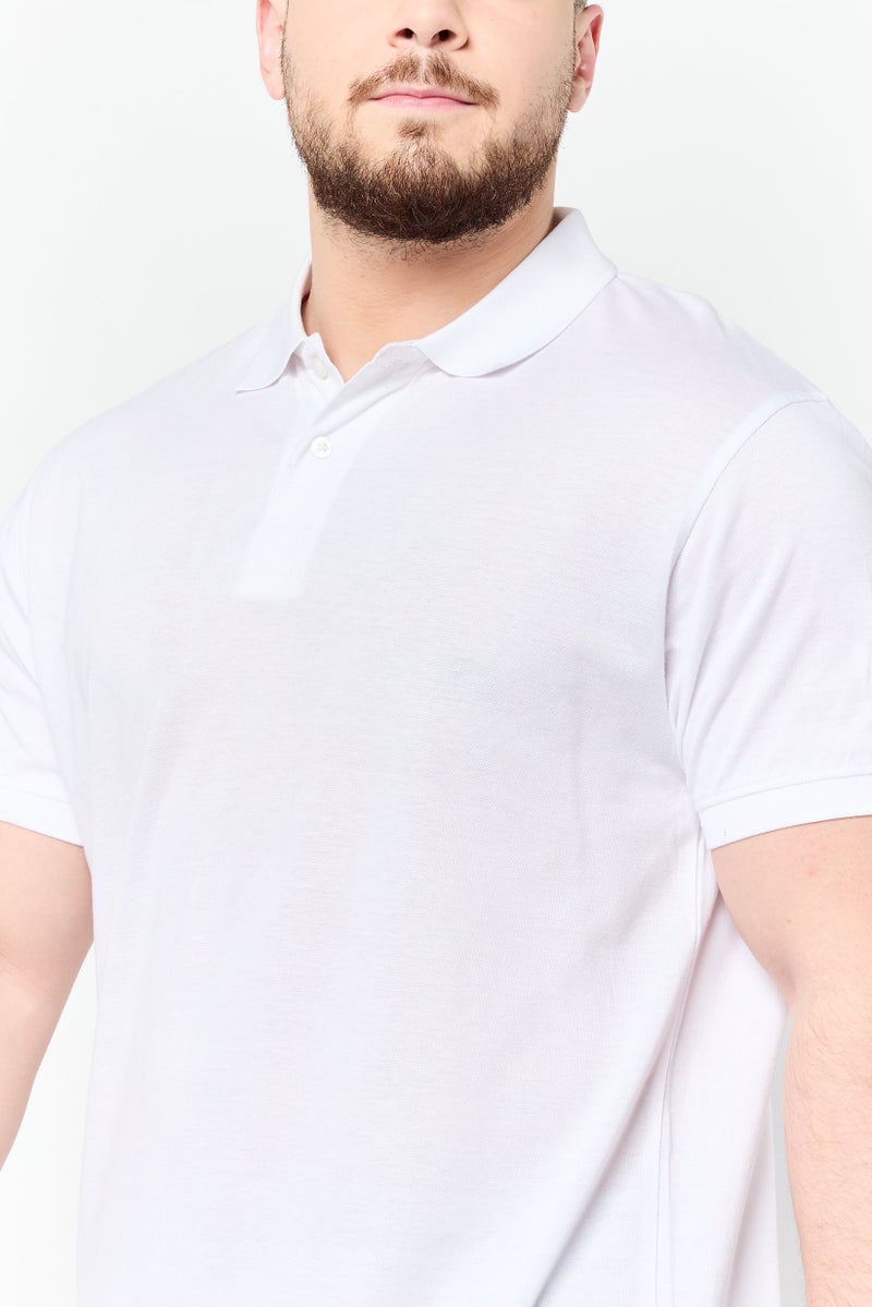 Harmont  Blaine Sport Men Narrow Fit Short Sleeves Outdoor Polo Shirt, White  - Image 3