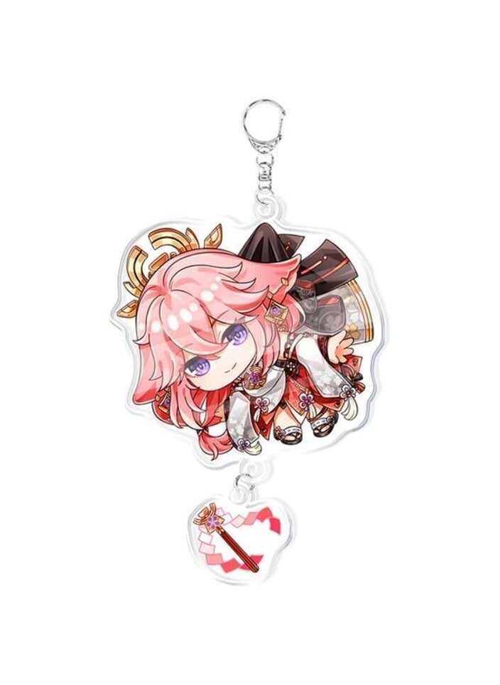 Generic - Anime Keychain Genshin Impact Chain for Women Accessories Cute Bag Pendant Key Ring Jewelry - Image 1