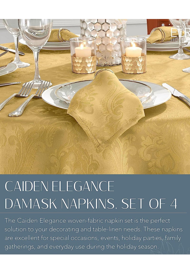 GROWSTEADY Set of 4 Table Fabric Napkins Handkerchief Wedding - Image 4