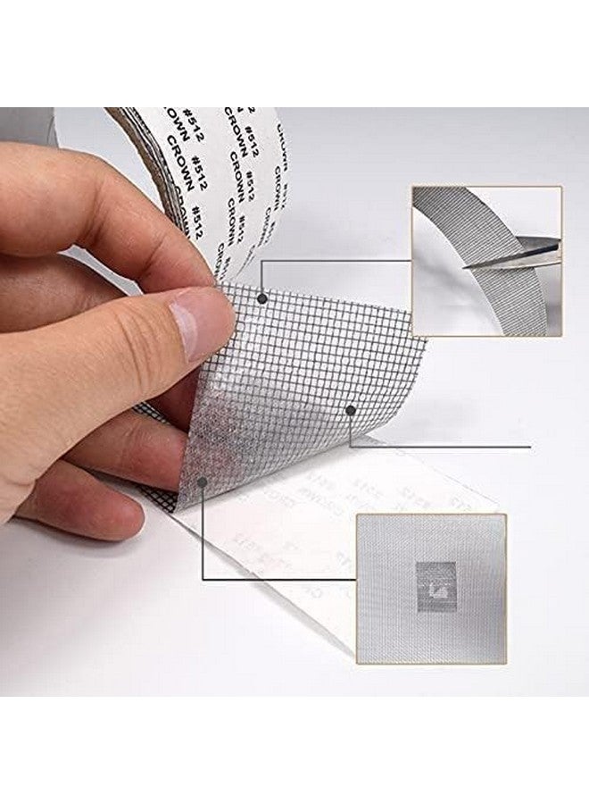 شاتل أرت شريط إصلاح شاشة النافذة من SHUTTLE ART، لاصق قوي ومضاد للماء لتغطية ناموسية النافذة، شريط شبكي لإصلاح تمزقات الأبواب والثقوب وبقع الشاشة - Image 5