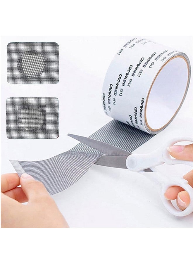 شاتل أرت شريط إصلاح شاشة النافذة من SHUTTLE ART، لاصق قوي ومضاد للماء لتغطية ناموسية النافذة، شريط شبكي لإصلاح تمزقات الأبواب والثقوب وبقع الشاشة - Image 2