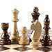 AMEROUS Chess Pieces Only Wooden Hand Carved Tournament Chessmen with 412 Inches King 2 Storage Bags for Chess Board Game Replacement of Missing Pieces - Image 4