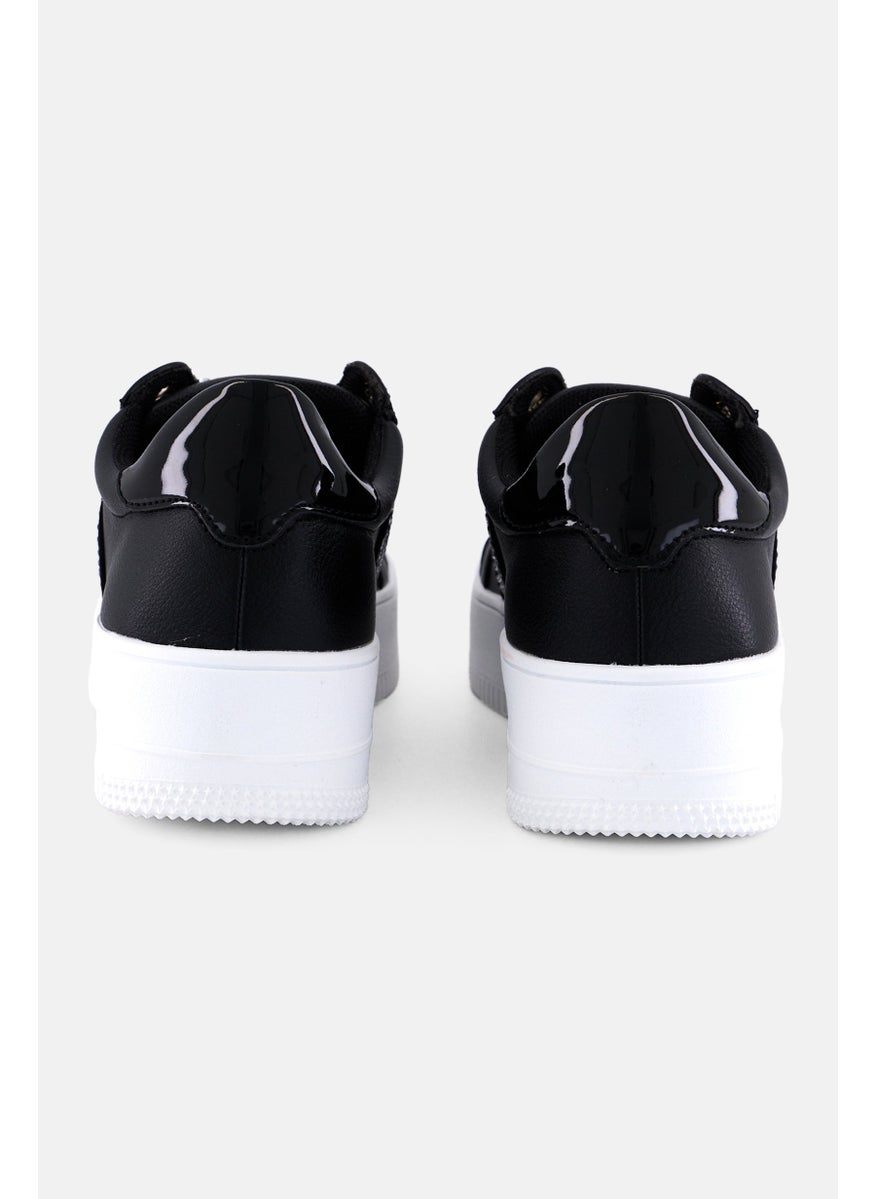 Juicy Couture Women Jc-Deja Lace Up On Casual Shoes, Black  - Image 2