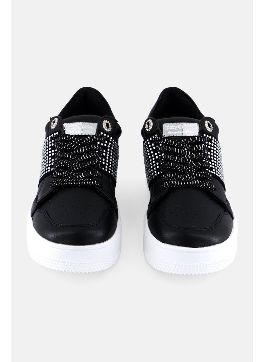 Juicy Couture Women Jc-Deja Lace Up On Casual Shoes, Black  - Image 4