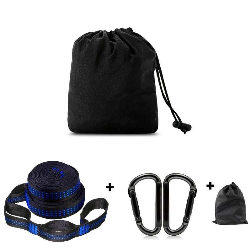 2 Pcs 200cm 78 Inch Hammock Straps With 2 Hooks 10 Plus 2 Loops Lightweight Portable Camping Quick Easy Setup For Yoga Swing Gym Heavy Duty Black Gray - Image 1