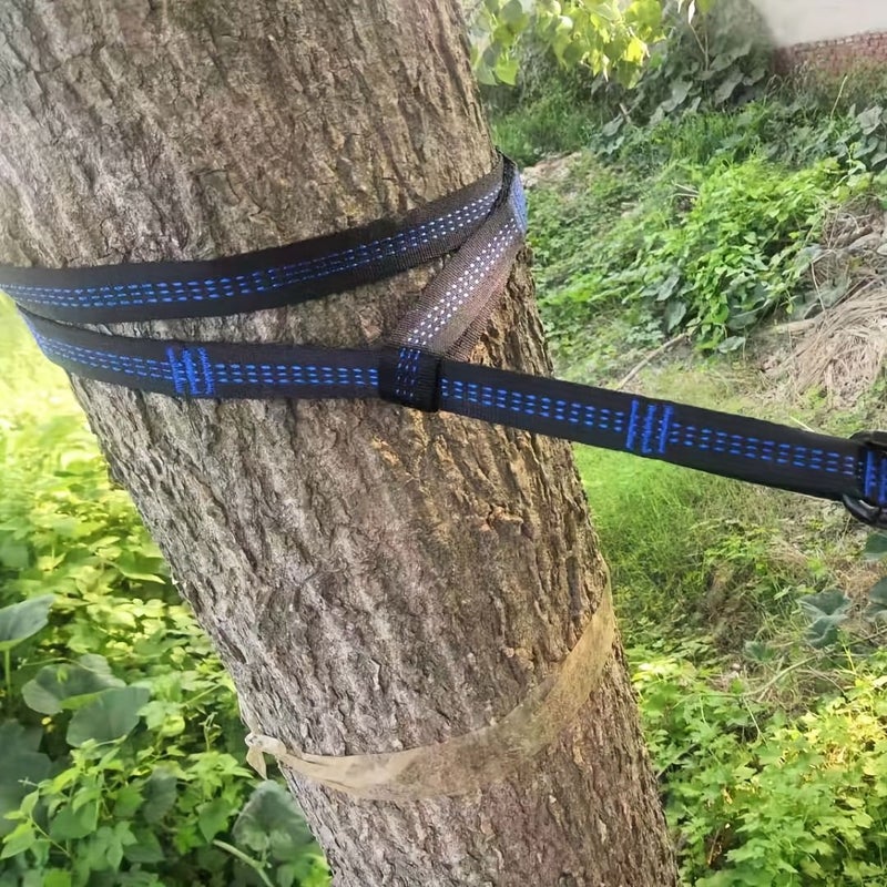 2 Pcs 200cm 78 Inch Hammock Straps With 2 Hooks 10 Plus 2 Loops Lightweight Portable Camping Quick Easy Setup For Yoga Swing Gym Heavy Duty Black Gray - Image 5