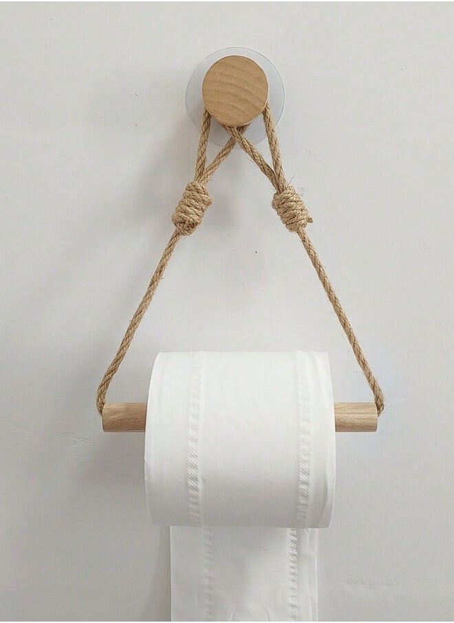 Beauenty - 1pcs Decorative Hanging Toilet Paper Towel Holder - Space-Saving Bathroom Tissue Dispenser With Easy Roll Replacement - Stylish Bathroom Accessories For Modern Homes,Home Stuff,Table,Home Decoration - Image 1