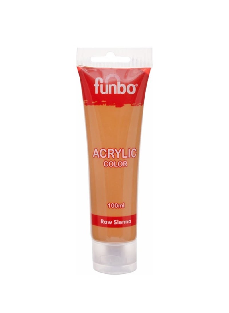 Funbo Acrylic Colour Tube 100ml Raw Sienna