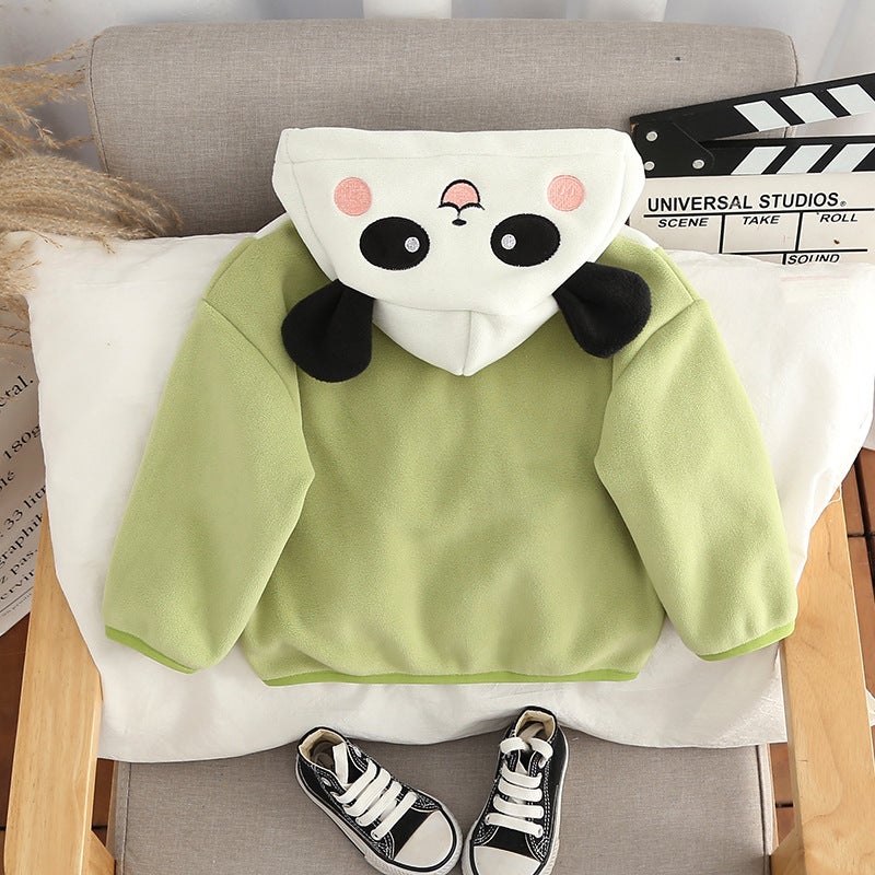 Boys Coat Children'S Chinese Style Hooded Clothes Winter Fleece-Lined Thickened Baby Winter Clothes - Image 3