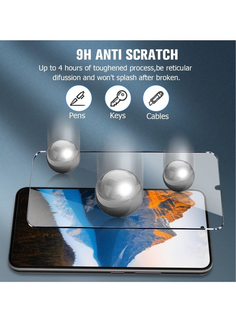 Gravity [2+2 Pack] S23 Plus Glass Screen Protector, HD Clear 9H Tempered Glass Scratch Resistant, Fingerprint Unlock, 3D Curved, Bubble-Free - Image 3