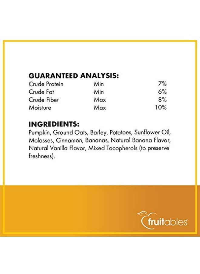 Fruitables - Fruitables Baked Dog Treats - Pumpkin Treats for Dogs - Healthy Low Calorie Treats - Free of Wheat, Corn and Soy - Pumpkin and Banana - 7 Ounces (2 Pack) - Image 1