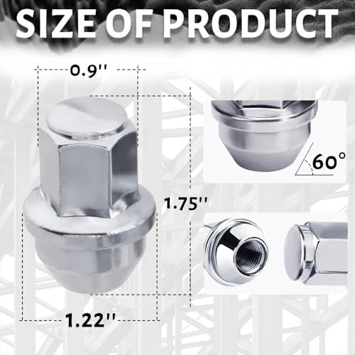 Gdydi 14x1.5mm OEM Factory Wheel 24 pcs Lug Nuts for 2015/2016/2017/2018/2019/2020/2021 F150 Expedition Navigator Factory Stock Aluminum Wheels - Image 2