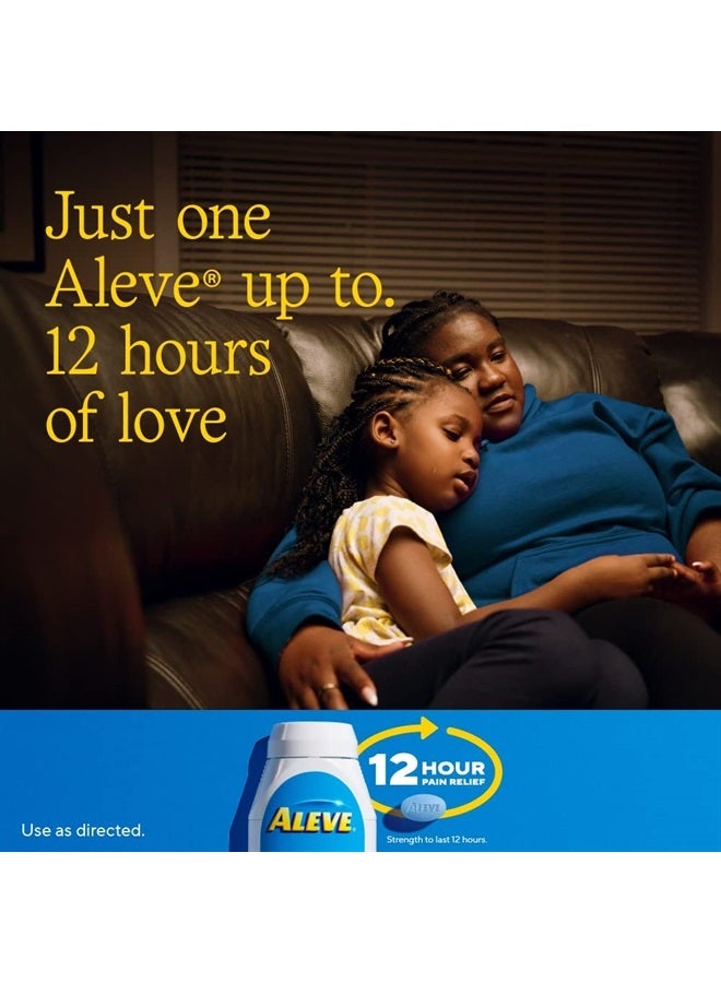 Aleve مسكن للألم وخافض للحرارة نابروكسين صوديوم أقراص، تخفيف آلام الجسم، تخفيف آلام التهاب المفاصل، دواء للألم للبالغين والأطفال من عمر 12 عامًا وما فوق، 60 كيس فردي - Image 5