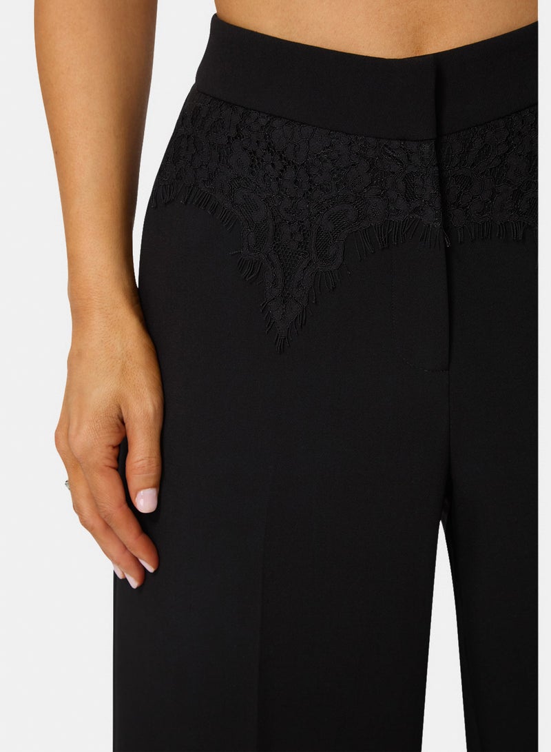 bebe Tailored High Waist Palazzo Leg Pant - Image 2