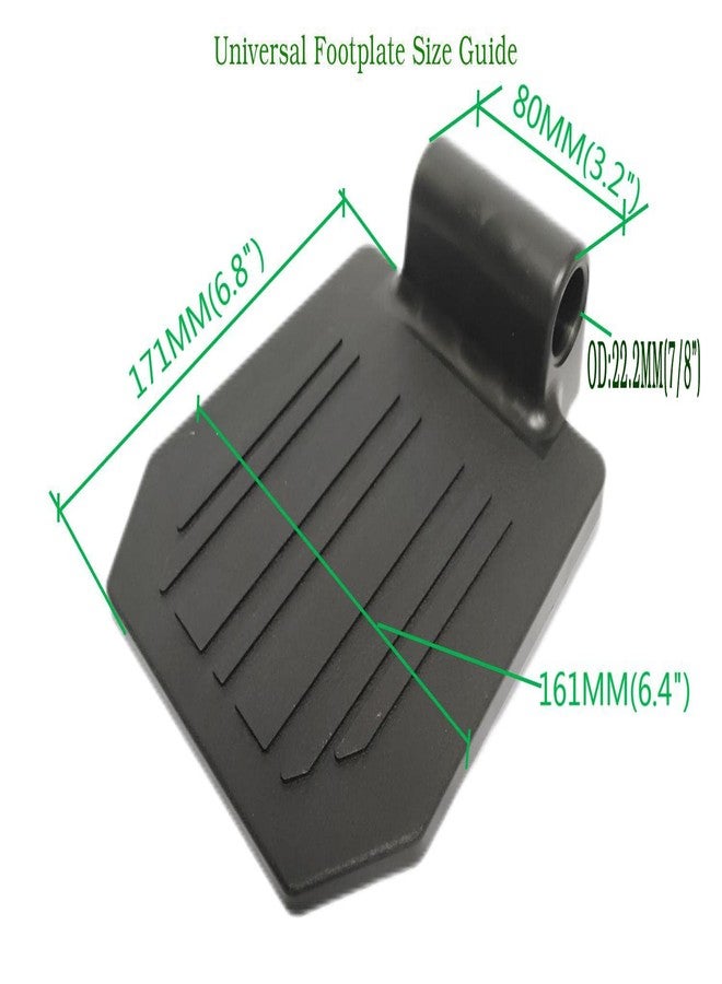 ComsenMed Universal Footplate for the Wheelchair, Transport Chair Footrest, Elevating Leg Rests, Replacement Parts, Mounting Hole 7/8",Striped Surface,Additional Installation Tools (1Ea, Black) - Image 5