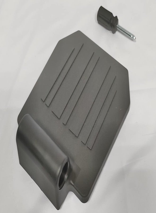 ComsenMed Universal Footplate for the Wheelchair, Transport Chair Footrest, Elevating Leg Rests, Replacement Parts, Mounting Hole 7/8",Striped Surface,Additional Installation Tools (1Ea, Black) - Image 3