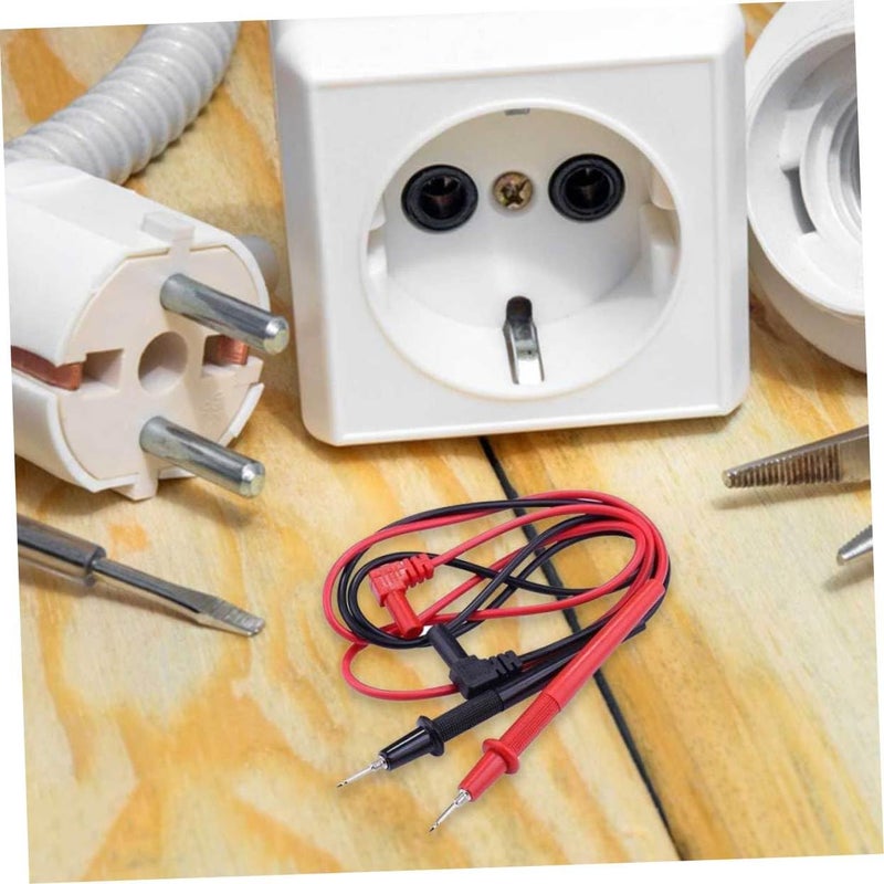 أسلاك اختبار المتر المتعدد الرقمي 10 أمبير كحد أقصى، مطلية بالمطاط لقبضة مريحة - Image 4