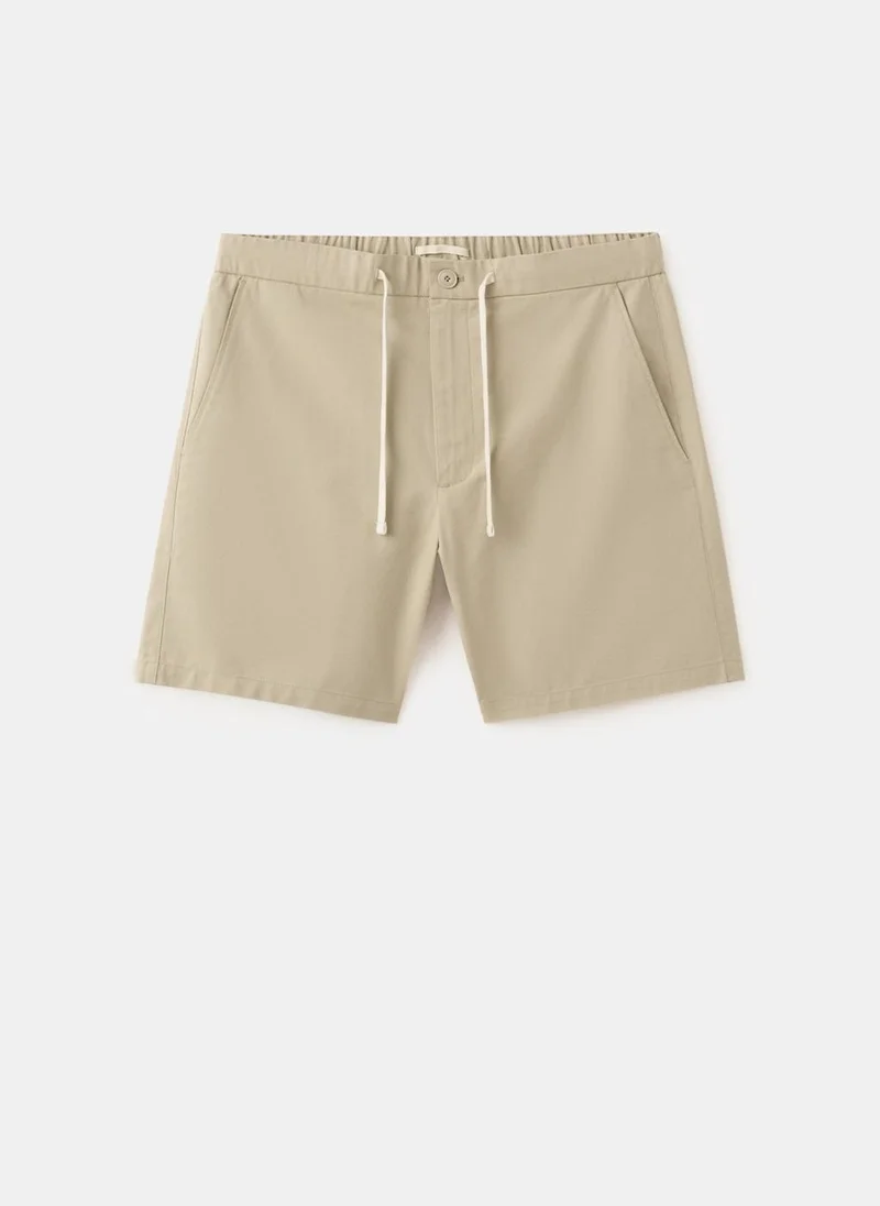 Mango Man  Cotton lyocell bermuda shorts for Men | Best Price UAE