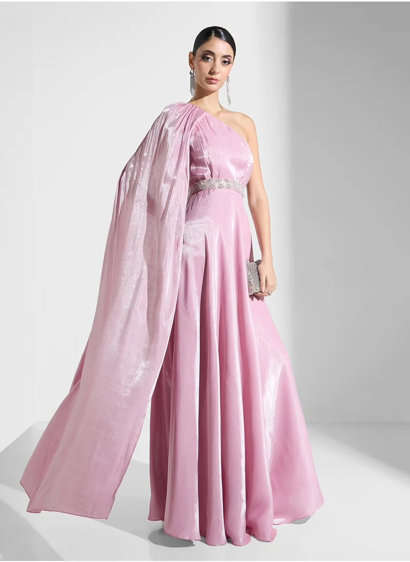 Ella Limited Edition One Shoulder Dress With Trail