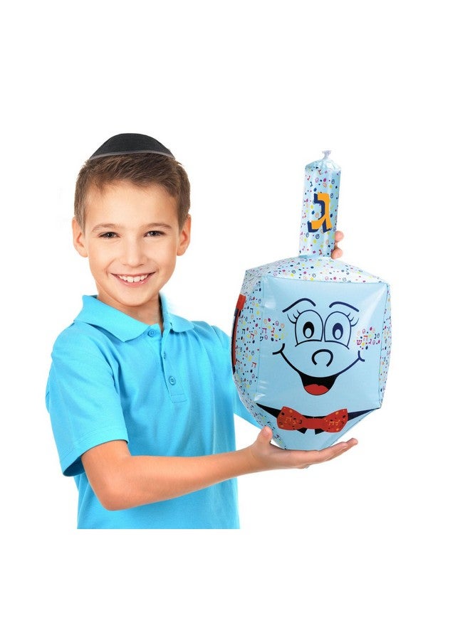 Rite Lite Inflatable Chanukah Dreidel Decoration - Hanukkah Gifts, Blow Up Outdoor Indoor Yard Décor Goodie Bag Rewards Jewish Holiday Party Favors Toys For Kids 24"H - Image 1