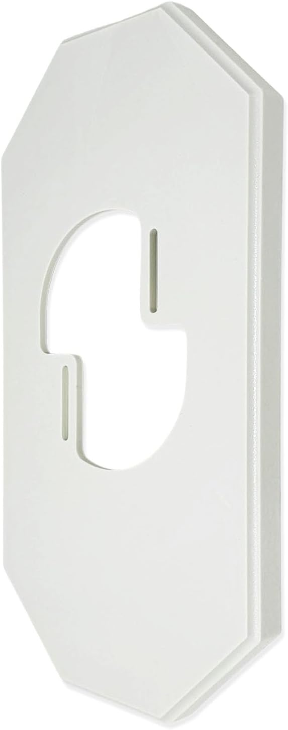 iMBAPrice IMBA8100LP1 White Vinyl Mega Siding Plate Cover Trade Size 1312 x 712 for Existing Octagonal PVC Siding Block with Builtin Electrical Box 1Pack - Image 1