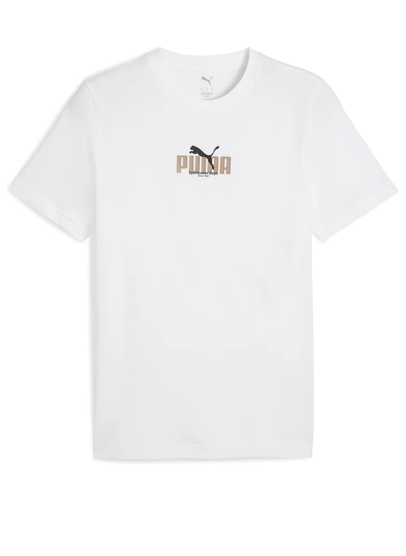 بوما Men's Graphic Wording Tee