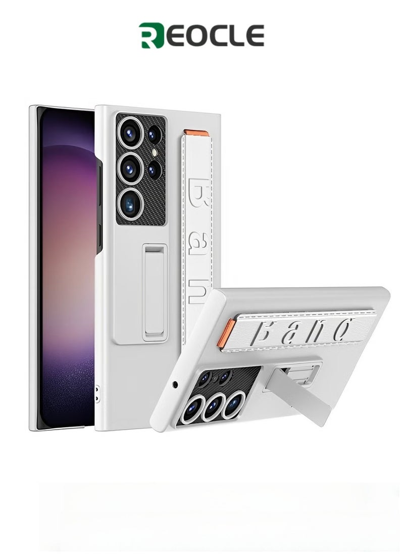 REOCLE Samsung Galaxy Phone Case with Stand Shockproof Hard PC Bumper Slim Case Protective Phone Case for Galaxy S23 Plus with Kickstand - Image 1