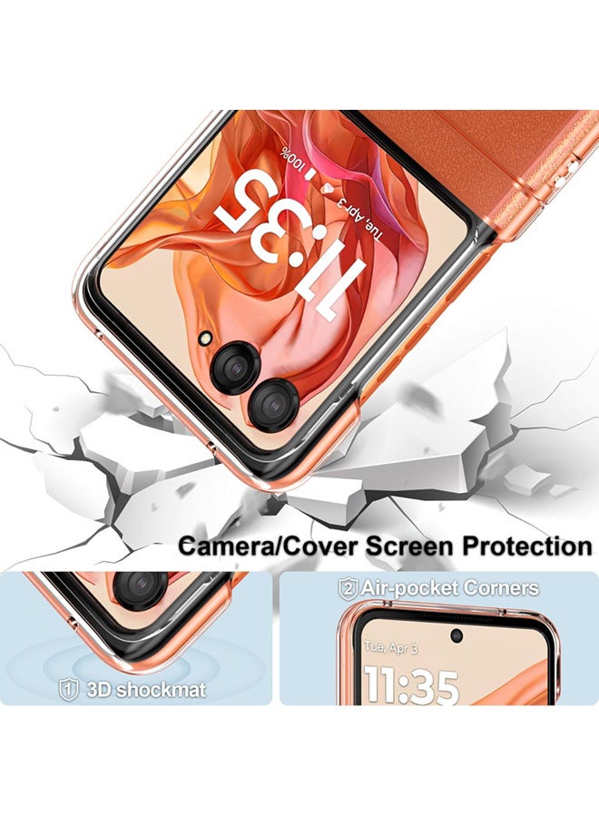 SJet Motorola Razr 50/60 Case Hard PC Back Cover for Moto Razr 2024/2025 (Clear) - Image 3