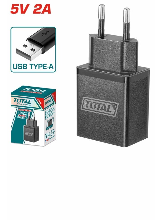 توتال راس شاحن / ادابتور (USB type-A ) بدون كابل 