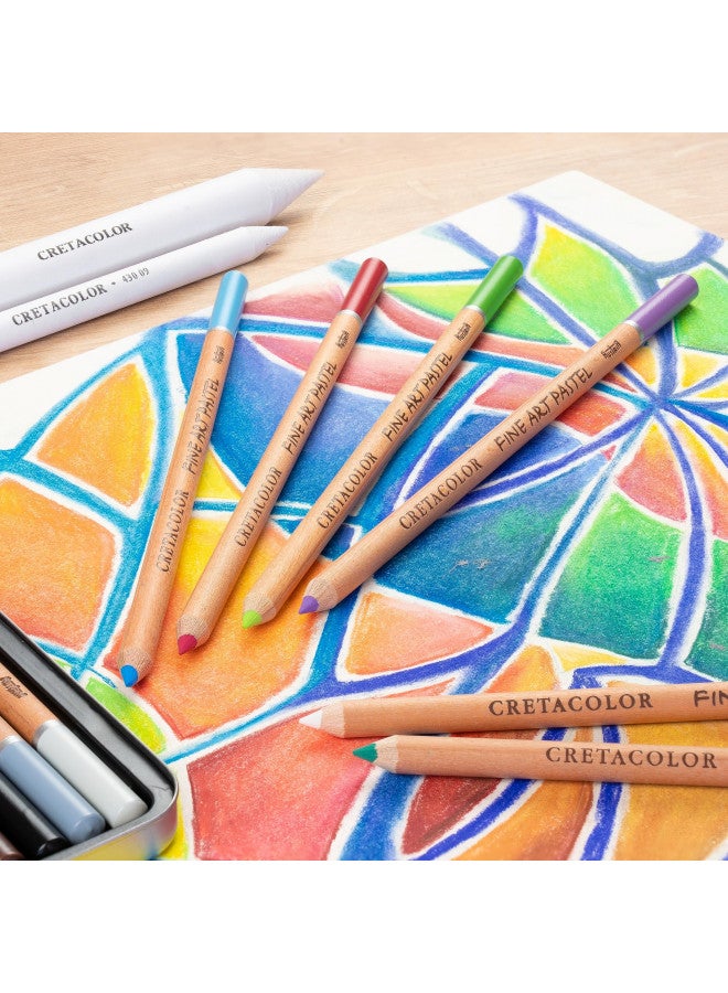 Cretacolor Fine Art Pastel Pencil Set, Set of 24, Multi - Image 4