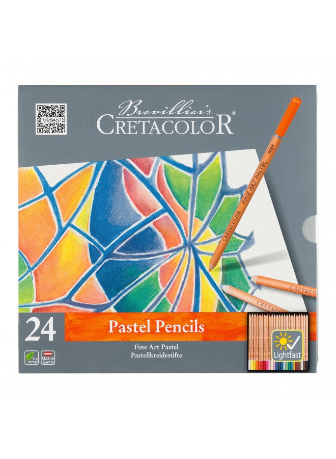 Cretacolor Fine Art Pastel Pencil Set, Set of 24, Multi - Image 2