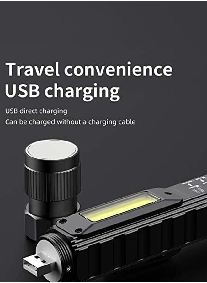 GROIC Led USB Rechargeable Headlamp, 1200 Lumens Portable Magnetic Head Flashlight for Adults, 360 Degree Rotate Led Work Light, Waterproof, 5 Modes for Outdoor, Hiking, Fishing  - Image 5