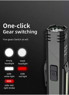 GROIC Led USB Rechargeable Headlamp, 1200 Lumens Portable Magnetic Head Flashlight for Adults, 360 Degree Rotate Led Work Light, Waterproof, 5 Modes for Outdoor, Hiking, Fishing  - Image 3