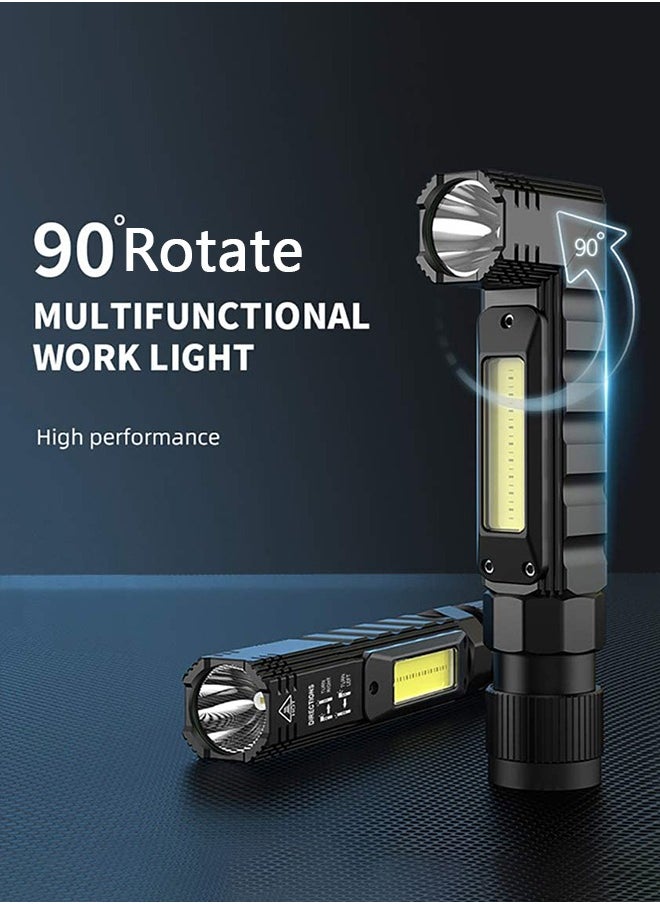 GROIC Led USB Rechargeable Headlamp, 1200 Lumens Portable Magnetic Head Flashlight for Adults, 360 Degree Rotate Led Work Light, Waterproof, 5 Modes for Outdoor, Hiking, Fishing  - Image 4