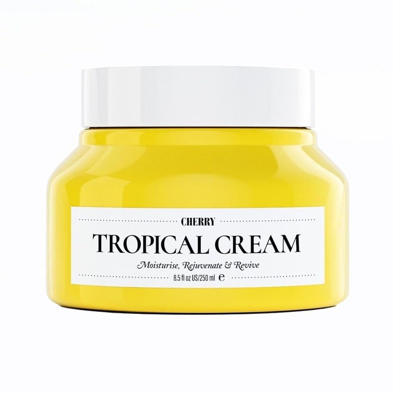 Cherry Tropical Moisturizing Cream â€• Best Moisturizer For Winter | Quick Absorption, Long-lasting, Non - Greasy | Moisturize, Rejuvenate, Revive (8.5 Fl Oz 250ml) (1) - Image 1
