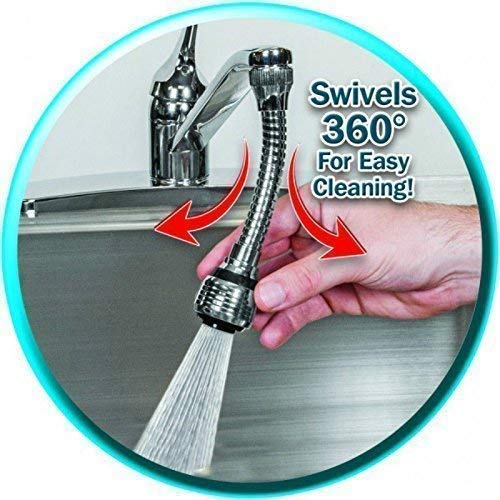 RIVUGJA The Purity Turbo Flex 360 Flexible Stainless Steel Water Saving NozzleFlexible Tap ExtensionEasy Clean - Image 4