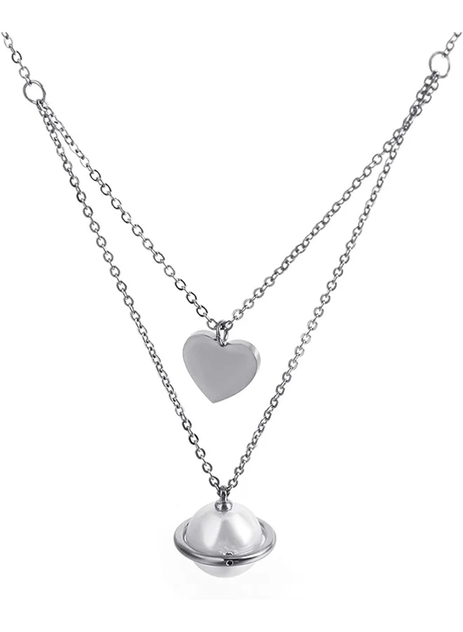LEE COOPER Women's Stainless Steel Silver Necklace